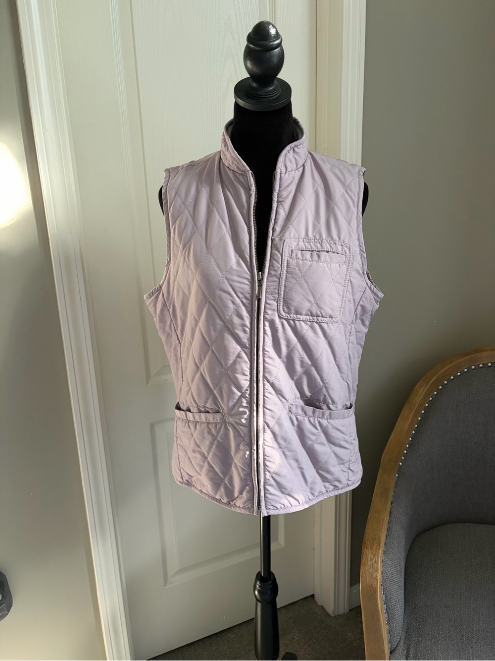 Eddie Bauer Quilted Lavender Women's Vest